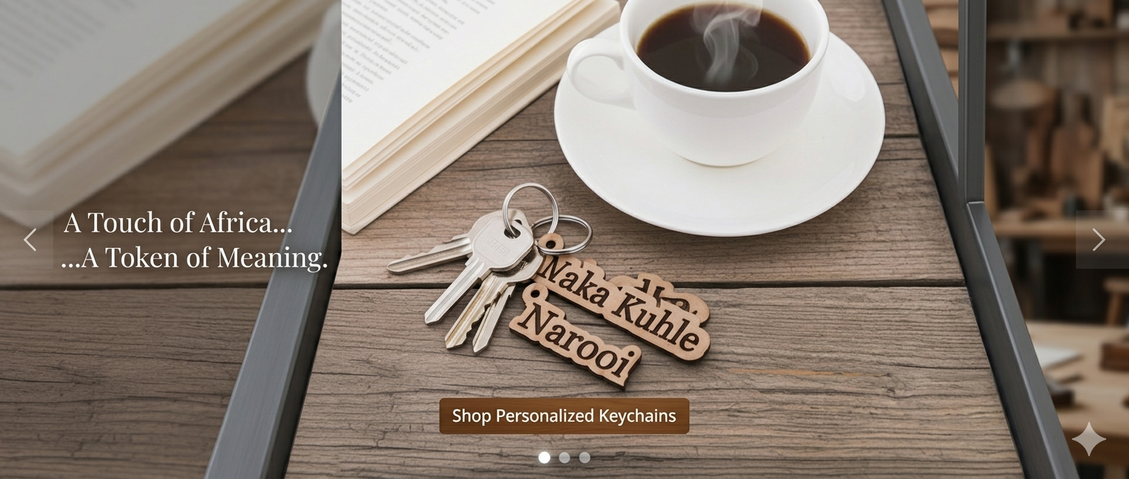 Custom wooden keyrings