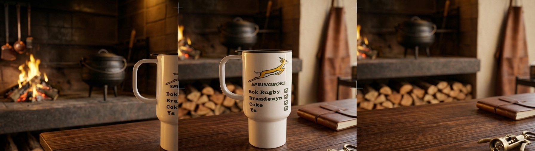 Custom polymer travel mug
